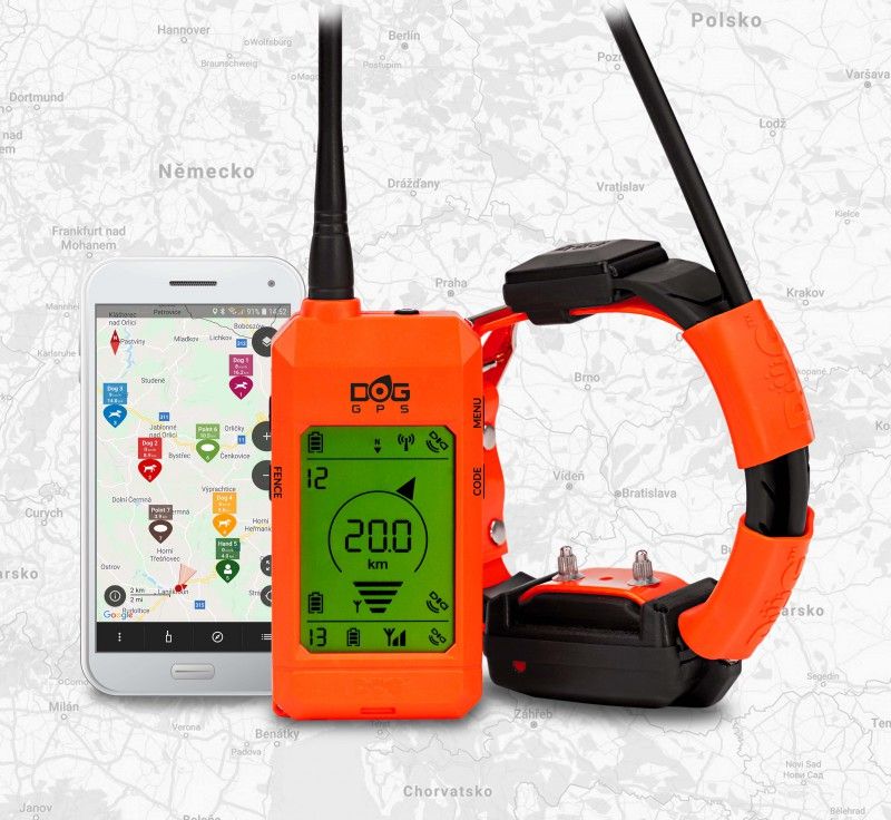 GPS a výcvikový elektronický obojek v jednom = DOG GPS X30T