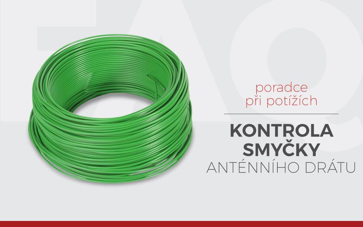 Odstraňovanie problémov - kontrola anténnej káblovej slučky