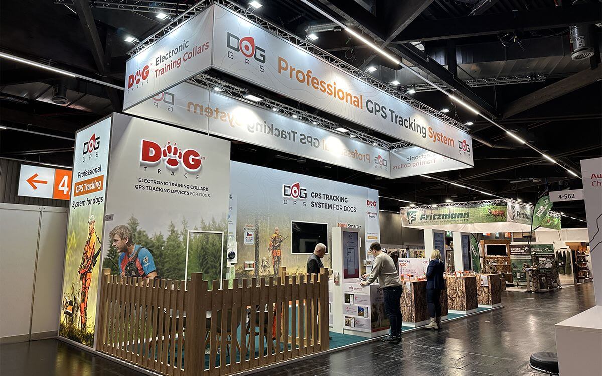 Dogtrace presentation at the world exhibition IWA Outdoor Classics