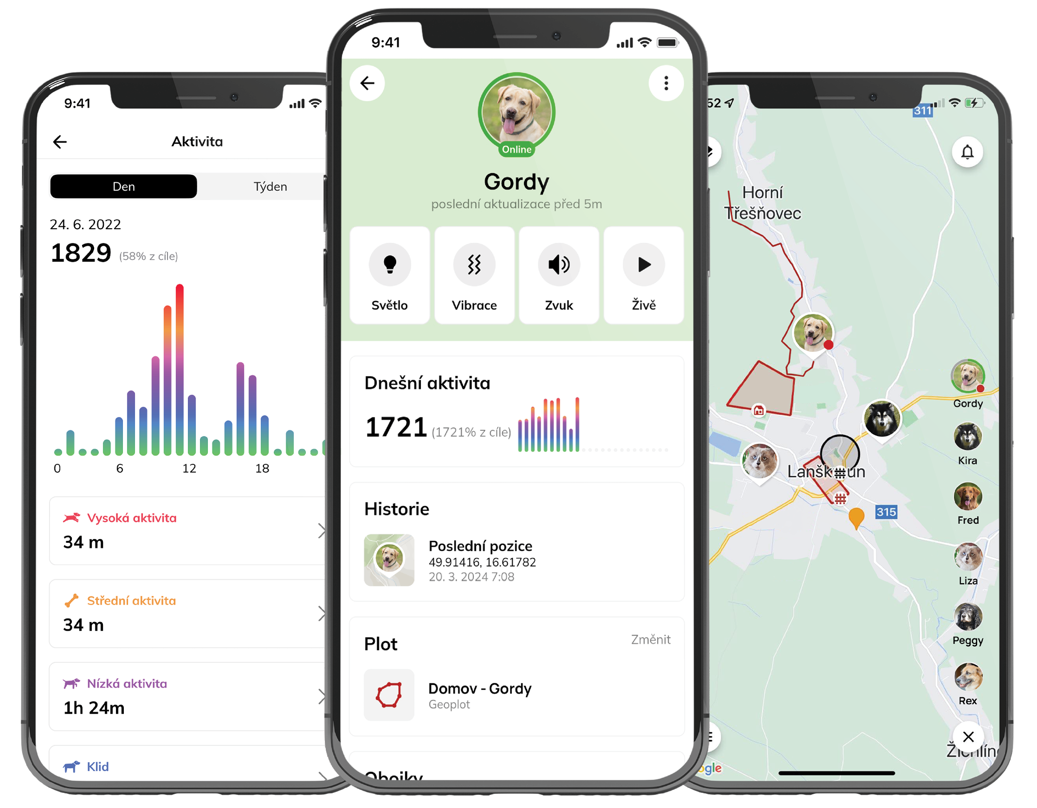 Ovládejte zařízení přes telefon