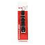Black plastic collar for dogs, with eye, width 20, 25 mm