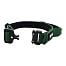 Green tactical dog collar K9, practical handle, S - XL