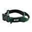 Green tactical dog collar K9, practical handle, S - XL