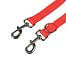Přepínací vodítko pro psa PVC, 2 m, černé / červené