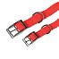 Stylish plastic collar for dogs, red, width 20, 25 mm