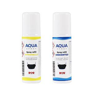 Ke sprejovým obojkům d-control AQUA Spray nabízíme dva druhy sprejových náplní