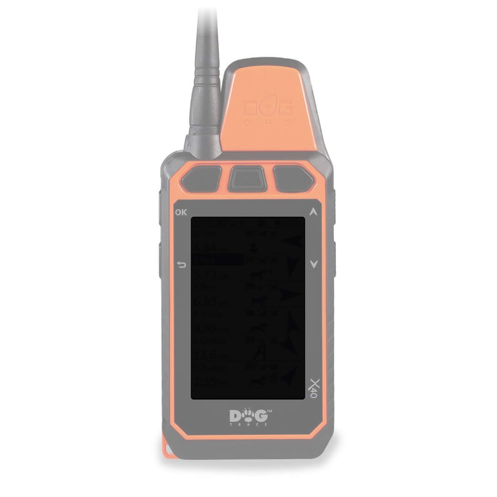 Protective tempered glass for receiver - handheld device DOG GPS X40