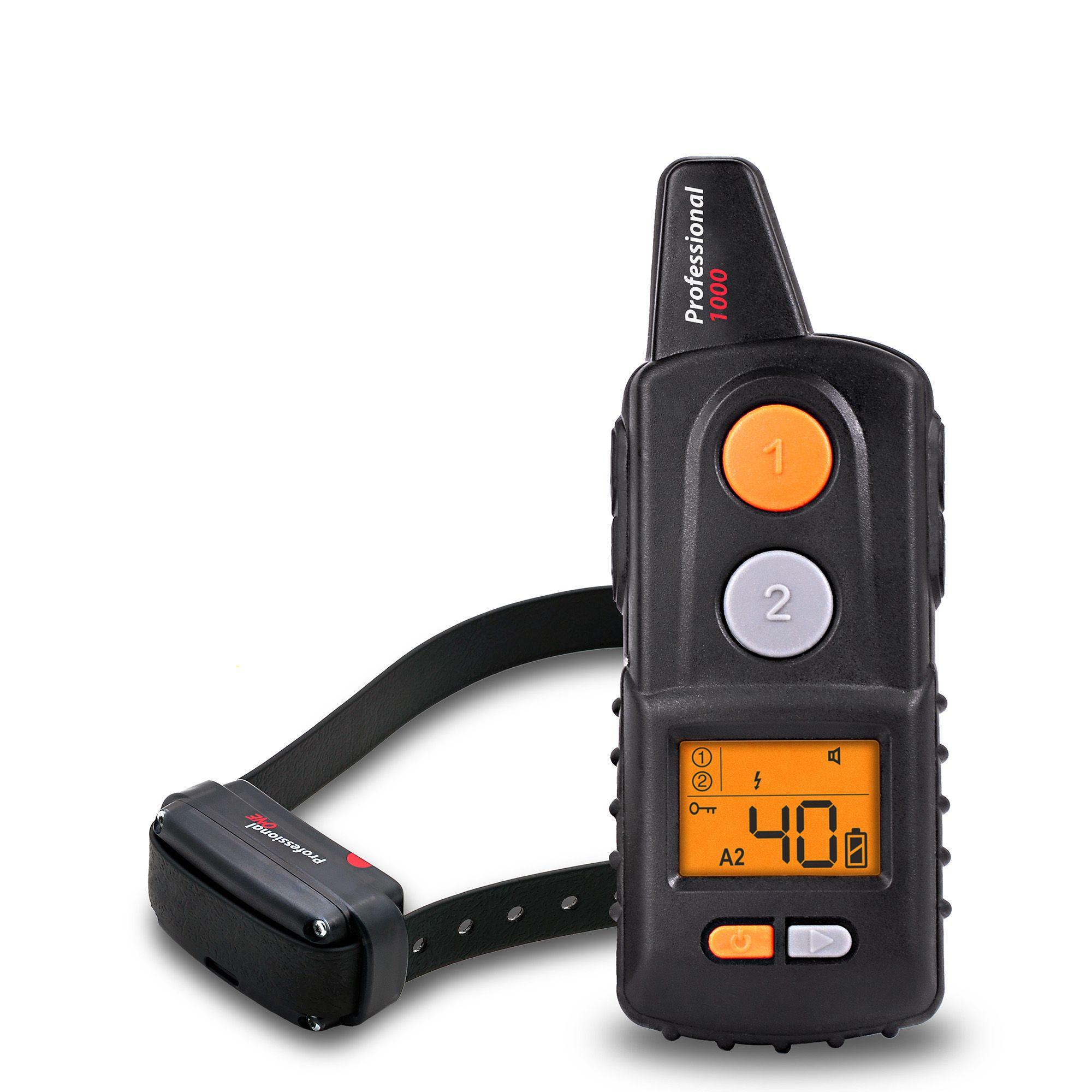 Elektronický výcvikový obojek d-control professional 1000 ONE - Černá (70 cm)