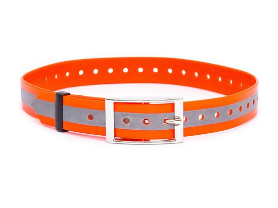 Plastový obojek reflexní, oranžový