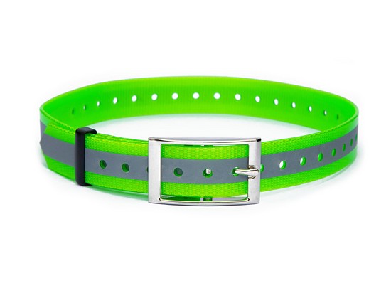 Plastový obojek reflexní, zelený