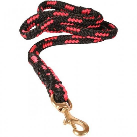 Vodítko pro psy, duté lano s mosaznou sponou, 12 mm x 200 cm