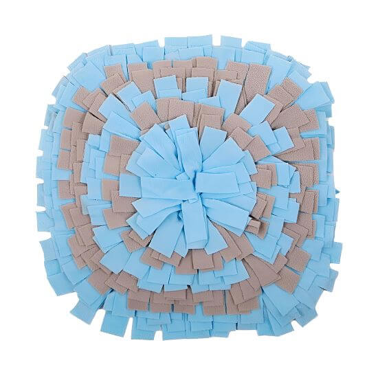 Interaktywna zabawka dla psa - dywanik do wąchania dla psów, 35 × 35 cm, niebiesko-szary