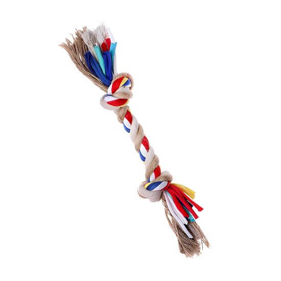 Kolorowa zabawka węzeł dla psa, 2 węzły