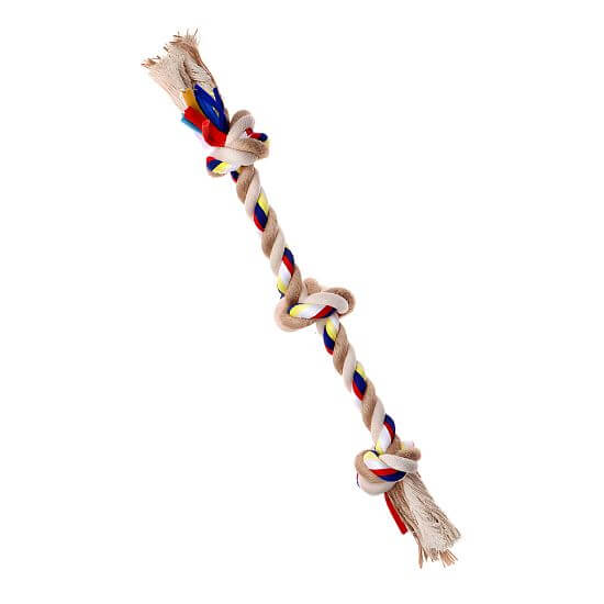 Bawełniany węzeł dla psa, 3 węzły