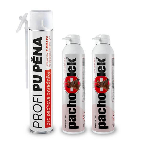 Sada DRIVE pachový ohradník a PU pěna - proti srážkám se zvěří až 1,5 km