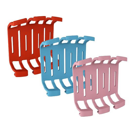 Spona pro DOG GPS ultra, červená + modrá + růžová - 3 ks