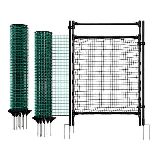 Mobilné oplotenie FIX s bránkou, dĺžka 30 m, výška 90 cm