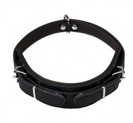 Kožený obojok, obrana bez ucha 6 × 65 cm