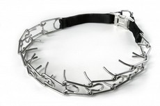 Polosťahovací obojok s ostňami, nerez 60 cm