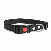 Silikónový obojok Polytrace, čierny