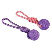 Preťahovadlo pre psov s balónikom z TPR, 33 cm, ružová / fialová