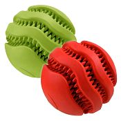 Pískacia dentálna loptička na psie maškrty, 9 cm