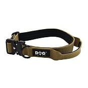 Taktický obojok K9 pre psy s rukoväťou, khaki, veľkosť. S - XL