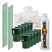 Sada na inštaláciu pachového ohradníka na ochranu viníc, adaptéry s nosičmi 80 ks a 80 ks stĺpiky