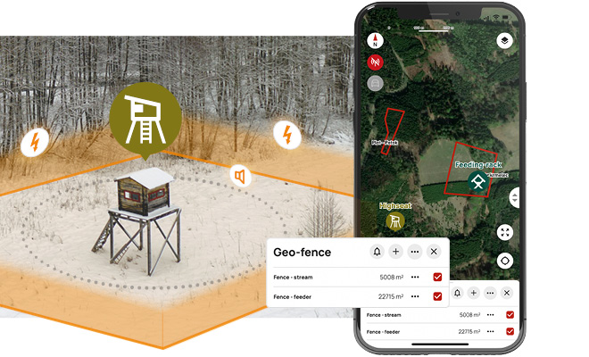 Geo fences with commands
